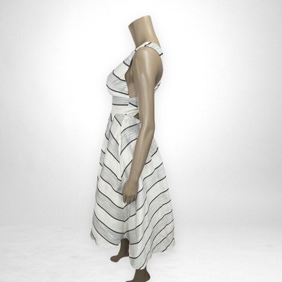 NWT L'ATISTE Striped Hi-Lo‎ Midi Summer Dress S - Picture 2 of 13